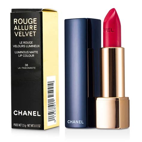 chanel rouge allure 38|Chanel Rouge Allure velvet lipstick.